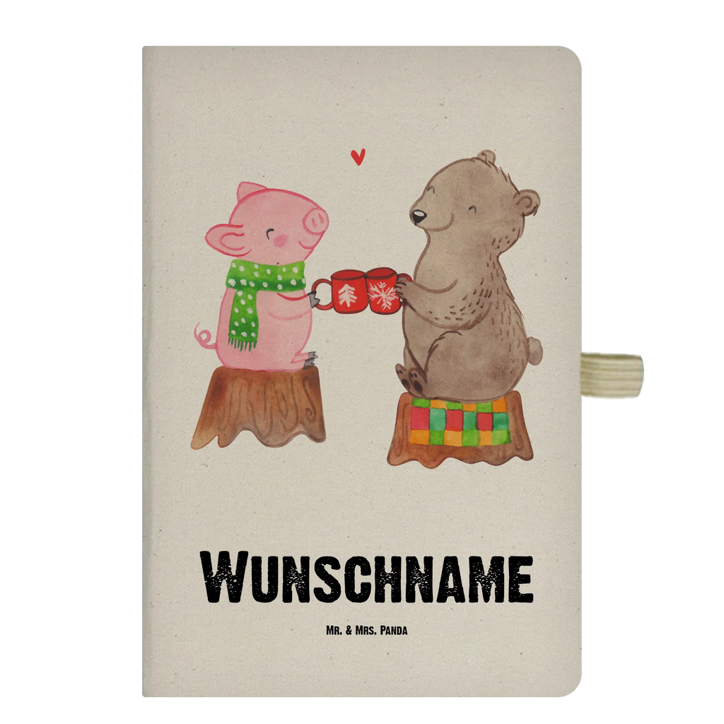 DIN A4 Personalisiertes Notizbuch Glühschwein Sause Personalisiertes Notizbuch, Notizbuch mit Namen, Notizbuch bedrucken, Personalisierung, Namensbuch, Namen, Winter, Weihnachten, Weihnachtsdeko, Nikolaus, Advent, Heiligabend, Wintermotiv, Prost, Alles Gute, Weihnachtszeit, Schwein, Bär