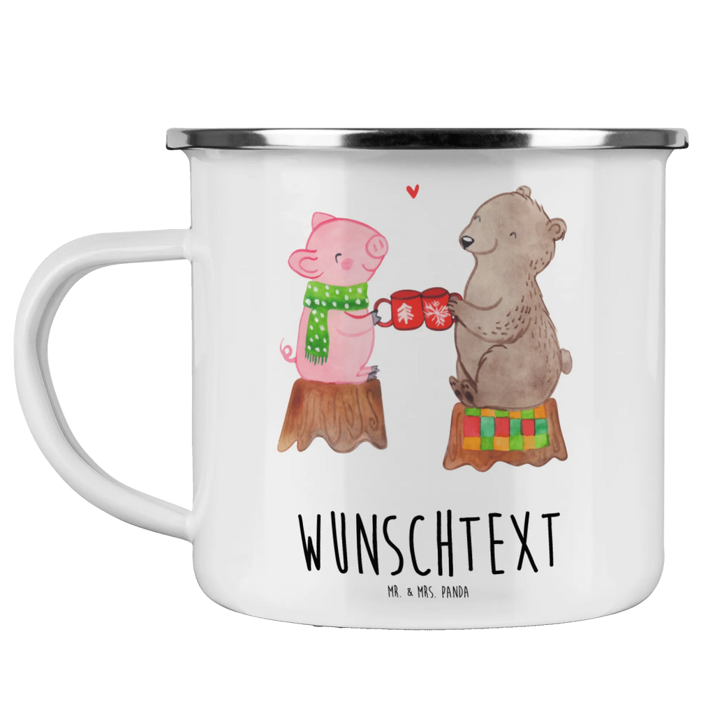 Personalisierte Emaille Tasse Glühschwein Sause Emaille Tasse personalisiert, Emaille Tasse mit Namen, Campingtasse personalisiert, Namenstasse, Campingtasse bedrucken, Campinggeschirr personalsisert, tasse mit namen, personalisierte tassen, personalisierte tasse, tasse selbst gestalten, tasse bedrucken, tassen bedrucken, Winter, Weihnachten, Weihnachtsdeko, Nikolaus, Advent, Heiligabend, Wintermotiv, Prost, Alles Gute, Weihnachtszeit, Schwein, Bär