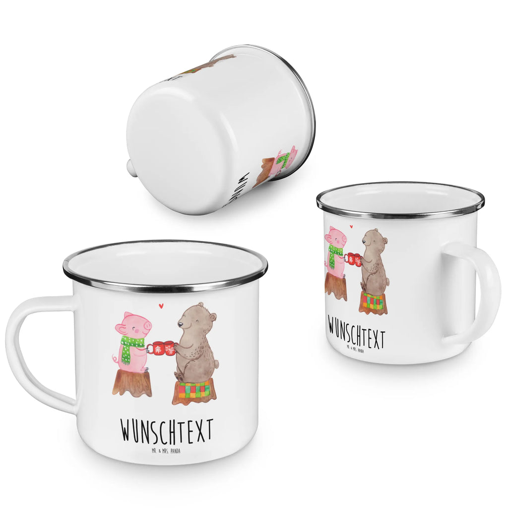 Personalisierte Emaille Tasse Glühschwein Sause Emaille Tasse personalisiert, Emaille Tasse mit Namen, Campingtasse personalisiert, Namenstasse, Campingtasse bedrucken, Campinggeschirr personalsisert, tasse mit namen, personalisierte tassen, personalisierte tasse, tasse selbst gestalten, tasse bedrucken, tassen bedrucken, Winter, Weihnachten, Weihnachtsdeko, Nikolaus, Advent, Heiligabend, Wintermotiv, Prost, Alles Gute, Weihnachtszeit, Schwein, Bär