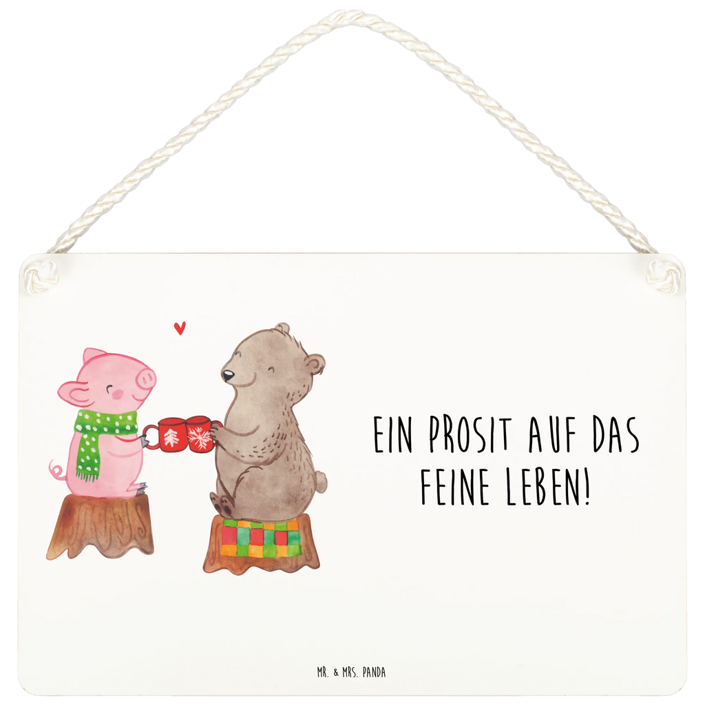 Deko Schild Glühschwein Sause Dekoschild, Deko Schild, Schild, Tür Schild, Türschild, Holzschild, Wandschild, Wanddeko, Winter, Weihnachten, Weihnachtsdeko, Nikolaus, Advent, Heiligabend, Wintermotiv, Prost, Alles Gute, Weihnachtszeit, Schwein, Bär