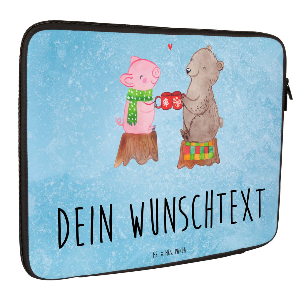 Personalisierte Notebook Tasche Glühschwein Sause Personalisierte Notebook Tasche, Personalisierte Notebooktasche, Personalisierte Computertasche, Personalisierte Notebook-Reisehülle, Personalisierte Laptop Hülle, Personalisierte Laptop Tasche, Notebook Tasche personalisiert, Notebook Tasche mit Namen, Notebook Tasche bedrucken, Winter, Weihnachten, Weihnachtsdeko, Nikolaus, Advent, Heiligabend, Wintermotiv, Prost, Alles Gute, Weihnachtszeit, Schwein, Bär