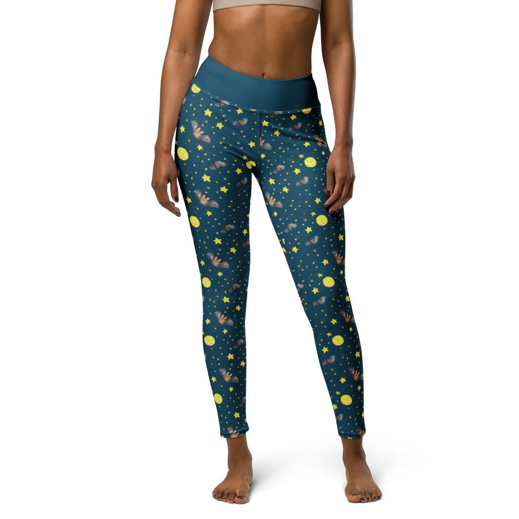 Yogahose Fledermaus Flügel Muster Yogapants, Yogaleggings, Yogaleggins, Yogahose Damen, Yogahose, Frauen, Yogahose Mädchen, Yogahose Kinder, Yogahose Herren, Yogahose Männer, Tiermotive, Gute Laune, lustige Sprüche, Tiere