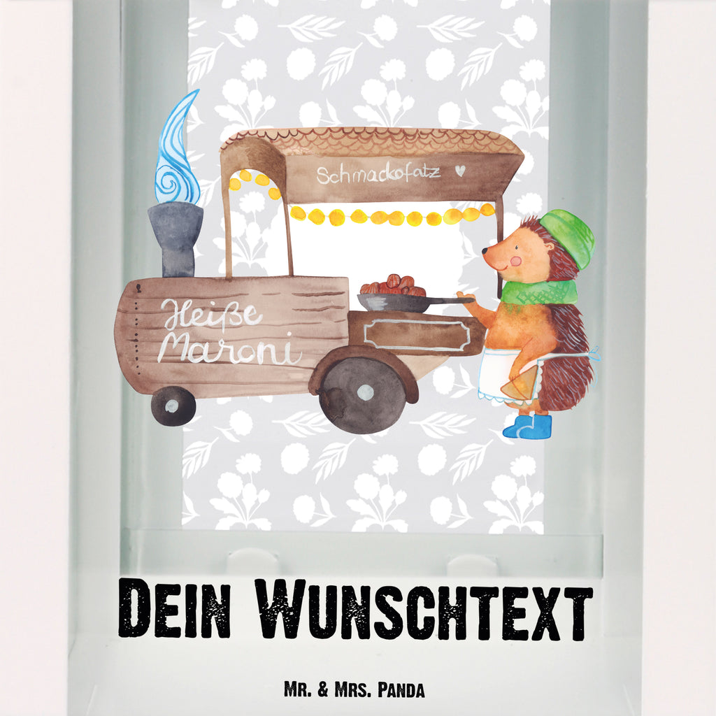Personalisierte Deko Laterne Igel Maronen Gartenlampe, Gartenleuchte, Gartendekoration, Gartenlicht, Laterne kleine Laternen, XXL Laternen, Laterne groß, Winter, Weihnachten, Weihnachtsdeko, Nikolaus, Advent, Heiligabend, Wintermotiv, Maronen, Weihnachtsmarkt, Kastanien, Duft