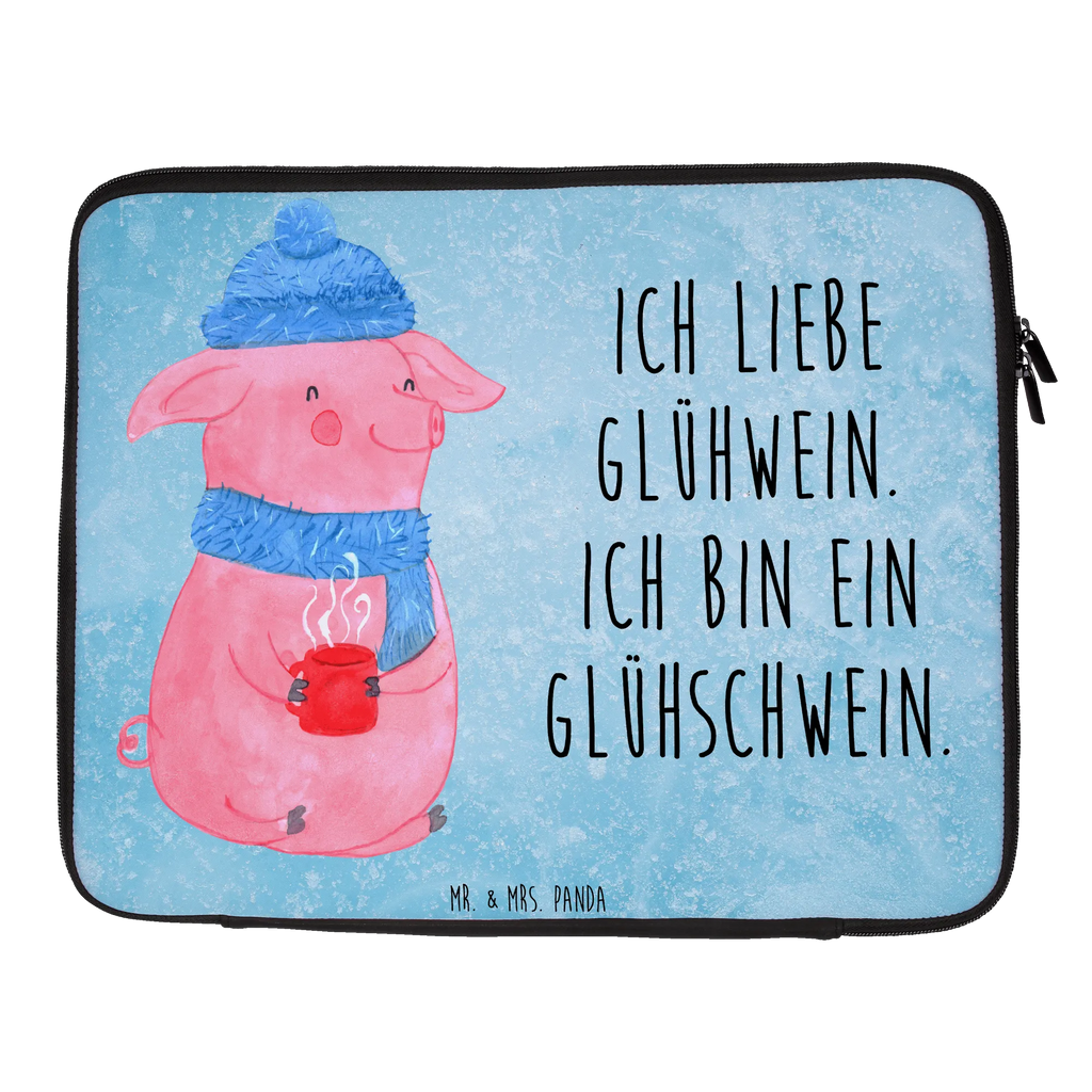 Notebook Tasche Schwein Glühwein Notebook Tasche, Laptop, Computertasche, Tasche, Notebook-Tasche, Notebook-Reisehülle, Notebook Schutz, Winter, Weihnachten, Weihnachtsdeko, Nikolaus, Advent, Heiligabend, Wintermotiv, Glühschwein, Glühwein, Weihnachtsmarkt, Punsch