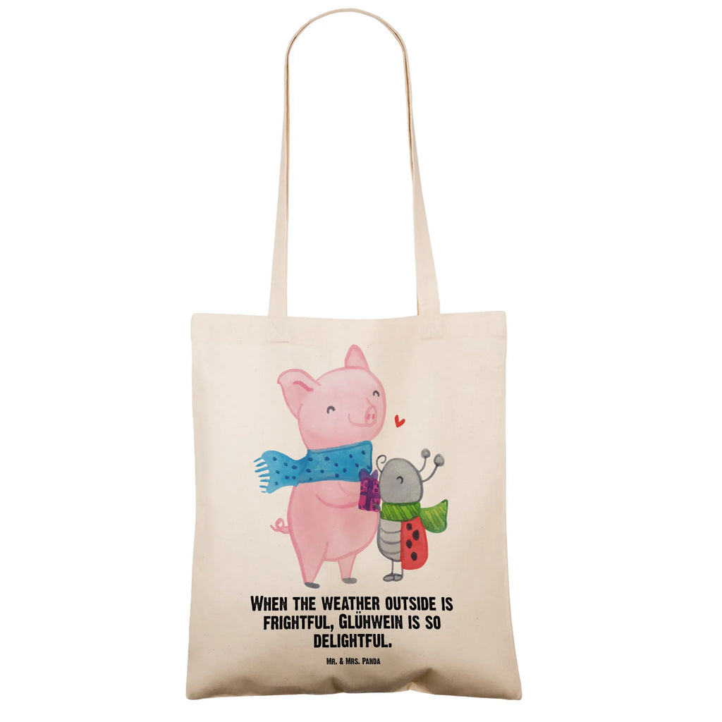 Tragetasche Glühschwein Smörle Beuteltasche, Beutel, Einkaufstasche, Jutebeutel, Stoffbeutel, Tasche, Shopper, Umhängetasche, Strandtasche, Schultertasche, Stofftasche, Tragetasche, Badetasche, Jutetasche, Einkaufstüte, Laptoptasche, Winter, Weihnachten, Weihnachtsdeko, Nikolaus, Advent, Heiligabend, Wintermotiv, Handgezeichnetes Glühschwein, Kreatives Glühschwein Design, Winterlicher Glühwein Spruch, Glühwein Liebhaber Geschenk, Herzliches Marienkäfer Motiv, Marienkäfer in Winterkleidung, Glühwein ist köstlich Spruch, Smörle der stolze Marienkäfer, Süßer Marienkäfer gibt Geschenk, Romantische Geschenkidee Glühwein