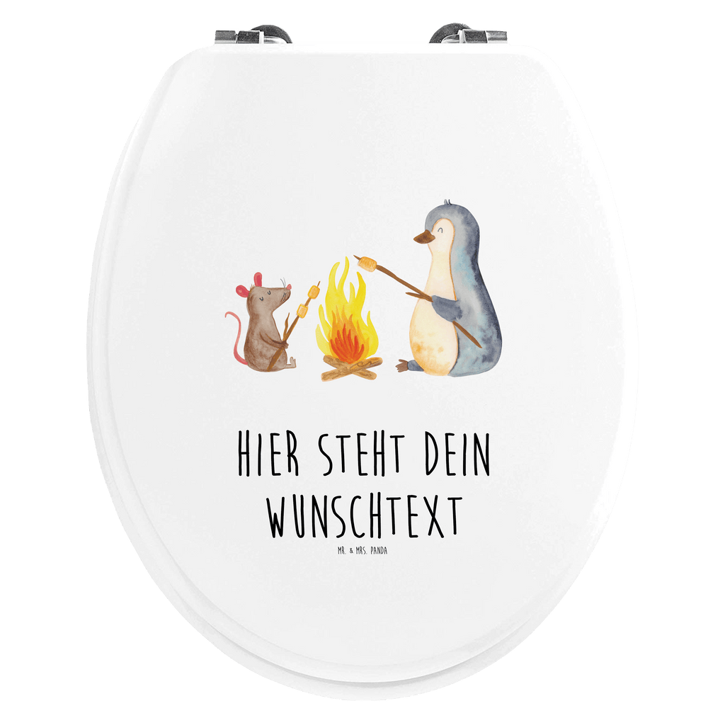 Personalisierter WC Sitz Motiv Pinguin Lagerfeuer Personalisierte Klobrille, Personalisierter Klodeckel, Personalisierter Toilettendeckel, Personalisierter WC-Sitz, Toilettendeckel mit Namen, WC Sitz mit Namen, Pinguin, Maus, Pinguine, Lagerfeuer, Leben, Arbeit, Job, Motivation, Büro, Büroalltag, Lebensspruch, Lebensmotivation, Neustart, Liebe, grillen, Feuer, Marshmallows