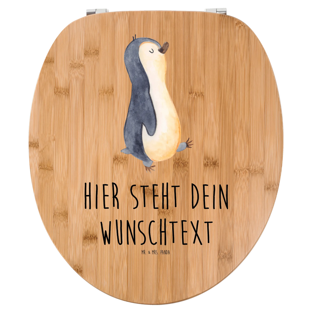 Personalisierter WC Sitz Motiv Pinguin marschierend Personalisierte Klobrille, Personalisierter Klodeckel, Personalisierter Toilettendeckel, Personalisierter WC-Sitz, Toilettendeckel mit Namen, WC Sitz mit Namen, Pinguin, Pinguine, Frühaufsteher, Langschläfer, Bruder, Schwester, Familie