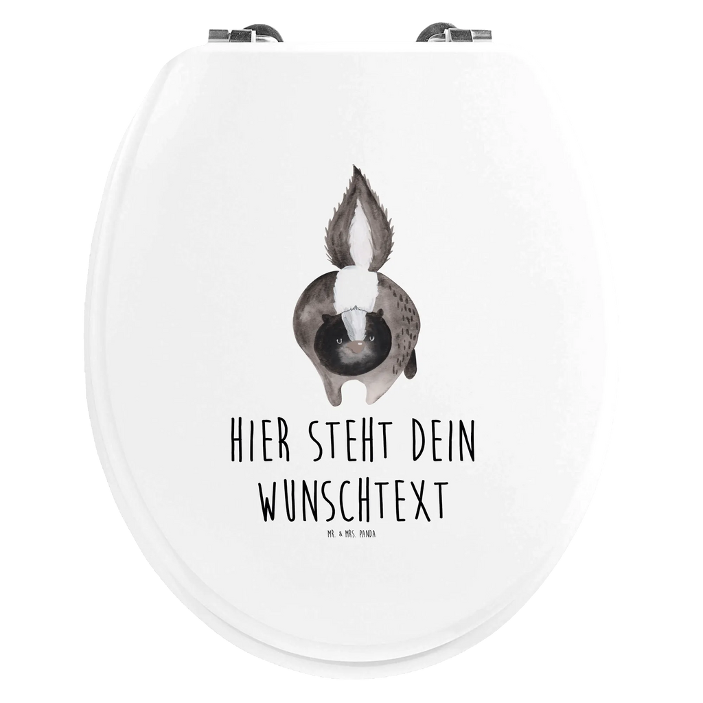 Personalisierter WC Sitz Motiv Stinktier Angriff Personalisierte Klobrille, Personalisierter Klodeckel, Personalisierter Toilettendeckel, Personalisierter WC-Sitz, Toilettendeckel mit Namen, WC Sitz mit Namen, Stinktier, Skunk, Wildtier, Raubtier, Stinker, Stinki, wütend, Drohung