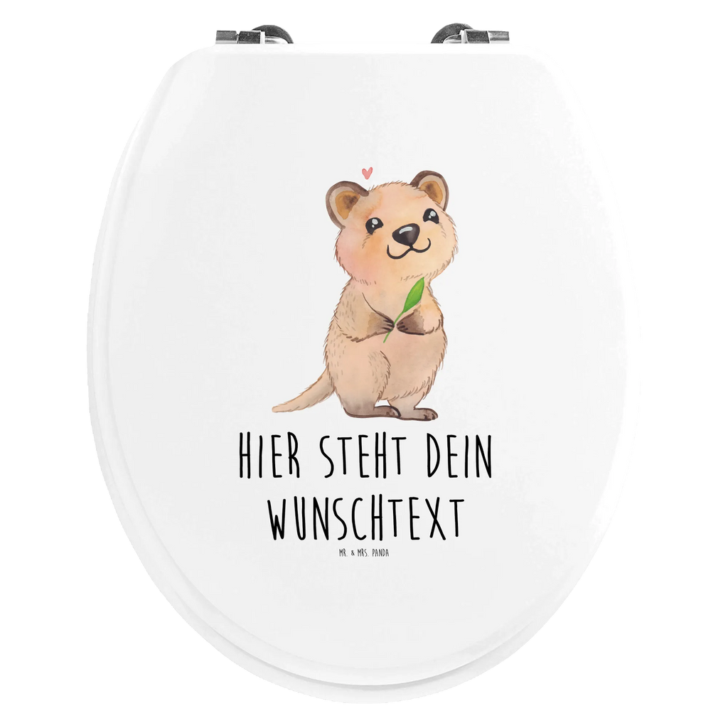 Personalisierter WC Sitz Motiv Quokka Happy Personalisierte Klobrille, Personalisierter Klodeckel, Personalisierter Toilettendeckel, Personalisierter WC-Sitz, Toilettendeckel mit Namen, WC Sitz mit Namen, Tiermotive, Gute Laune, lustige Sprüche, Tiere, Quokka, Verschieben, Aufschieberitis, Lustiger Spruch, Niedliches Tier, Dinge erledigen