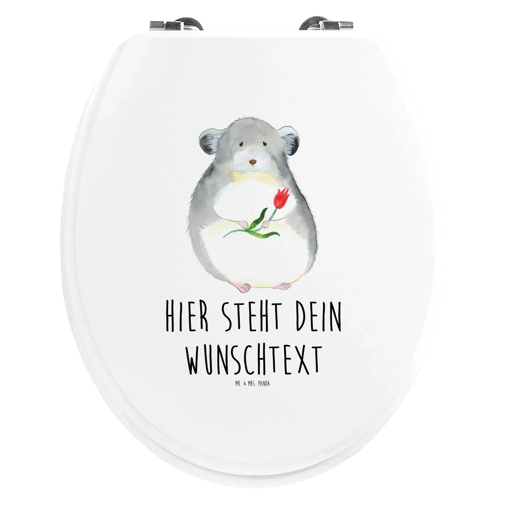 Personalisierter WC Sitz Motiv Chinchilla mit Blume Personalisierte Klobrille, Personalisierter Klodeckel, Personalisierter Toilettendeckel, Personalisierter WC-Sitz, Toilettendeckel mit Namen, WC Sitz mit Namen, Tiermotive, Gute Laune, lustige Sprüche, Tiere, Chinchilla, Chinchillas, Liebeskummer, Kummer, Depressionen, traurig sein, Chaos, Glücklichsein, Büro, Büroalltag