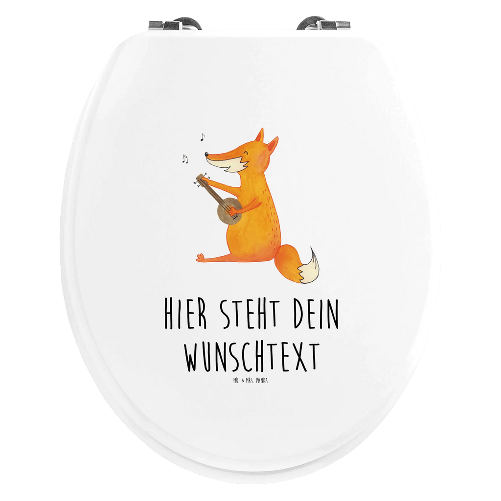 Personalisierter WC Sitz Motiv Fuchs Gitarre Personalisierte Klobrille, Personalisierter Klodeckel, Personalisierter Toilettendeckel, Personalisierter WC-Sitz, Toilettendeckel mit Namen, WC Sitz mit Namen, Fuchs, Füchse, Geschenk Musiker, Musik Spruch, Musikerin, Sänger, Sängerin, Gitarre