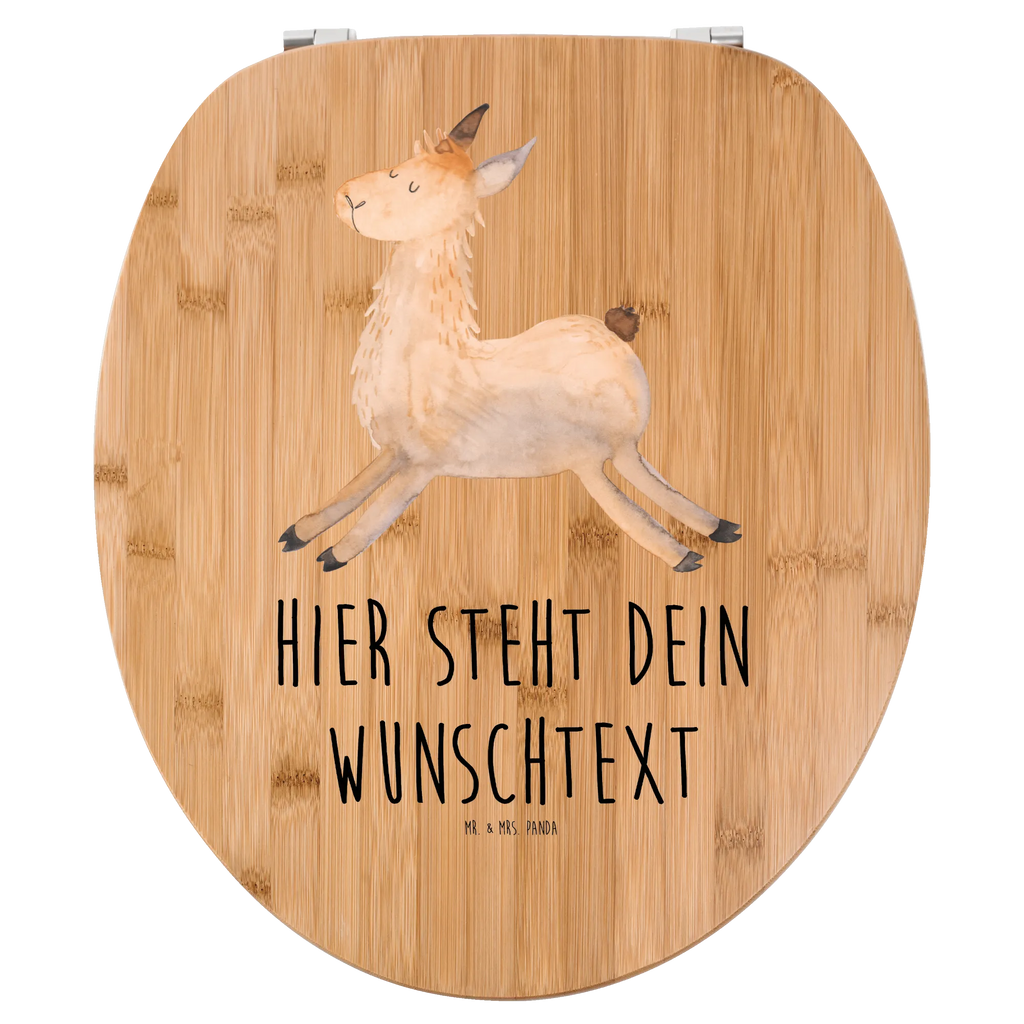 Personalisierter WC Sitz Motiv Lama springend Personalisierte Klobrille, Personalisierter Klodeckel, Personalisierter Toilettendeckel, Personalisierter WC-Sitz, Toilettendeckel mit Namen, WC Sitz mit Namen, Lama, Alpaka, Lamas, Lieblingstag, Happy day, fröhlich, Glück, Freundin, Liebeskummer, Neustart, guten Morgen, Start, Prüfung, Abitur