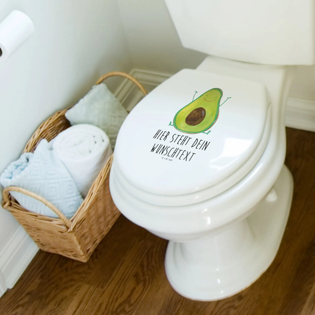 Personalisierter WC Sitz Motiv Avocado Happy Personalisierte Klobrille, Personalisierter Klodeckel, Personalisierter Toilettendeckel, Personalisierter WC-Sitz, Toilettendeckel mit Namen, WC Sitz mit Namen, Avocado, Veggie, Vegan, Gesund, Chaos