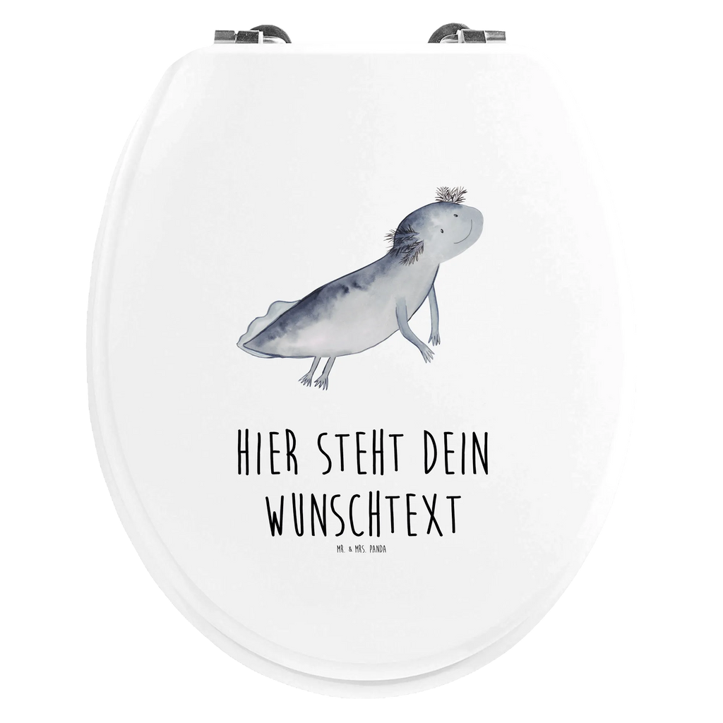 Personalisierter WC Sitz Motiv Axolotl schwimmt Personalisierte Klobrille, Personalisierter Klodeckel, Personalisierter Toilettendeckel, Personalisierter WC-Sitz, Toilettendeckel mit Namen, WC Sitz mit Namen, Axolotl, Molch, Axolot, Schwanzlurch, Lurch, Lurche, Problem, Probleme, Lösungen, Motivation