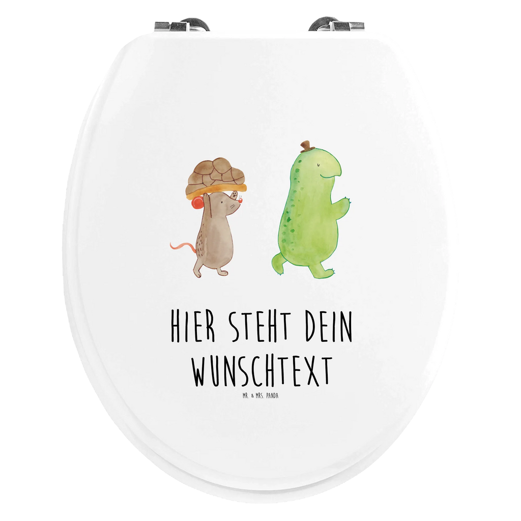 Personalisierter WC Sitz Motiv Schildkröte & Maus Personalisierte Klobrille, Personalisierter Klodeckel, Personalisierter Toilettendeckel, Personalisierter WC-Sitz, Toilettendeckel mit Namen, WC Sitz mit Namen, Schildkröte, Maus, Freunde, Freundinnen, beste Freunde, beste Freundinnen