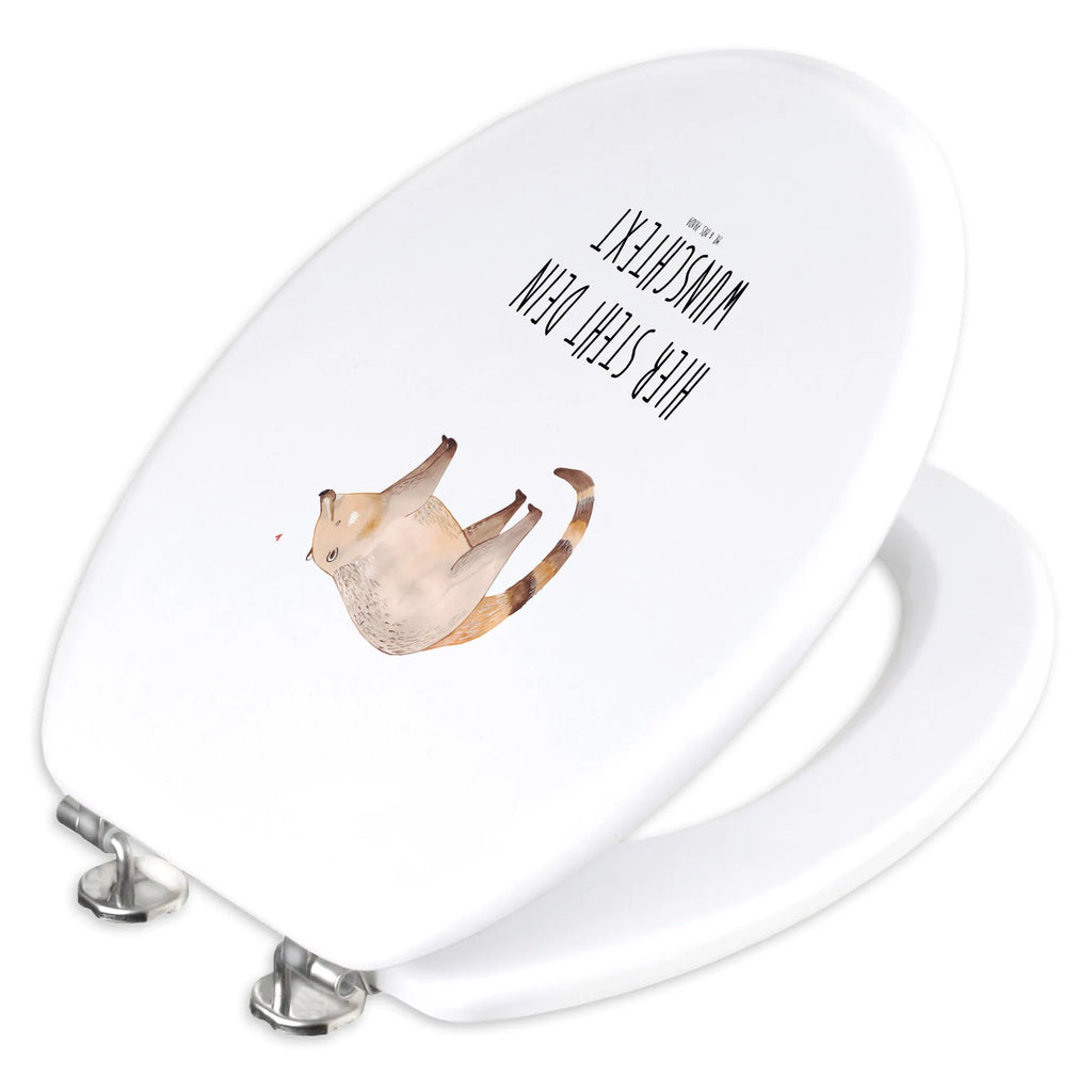 Personalisierter WC Sitz Motiv Nasenbär Personalisierte Klobrille, Personalisierter Klodeckel, Personalisierter Toilettendeckel, Personalisierter WC-Sitz, Toilettendeckel mit Namen, WC Sitz mit Namen, Tiermotive, Gute Laune, lustige Sprüche, Tiere, Nasenbär, Nasenbären, Rüsselbär, Bär