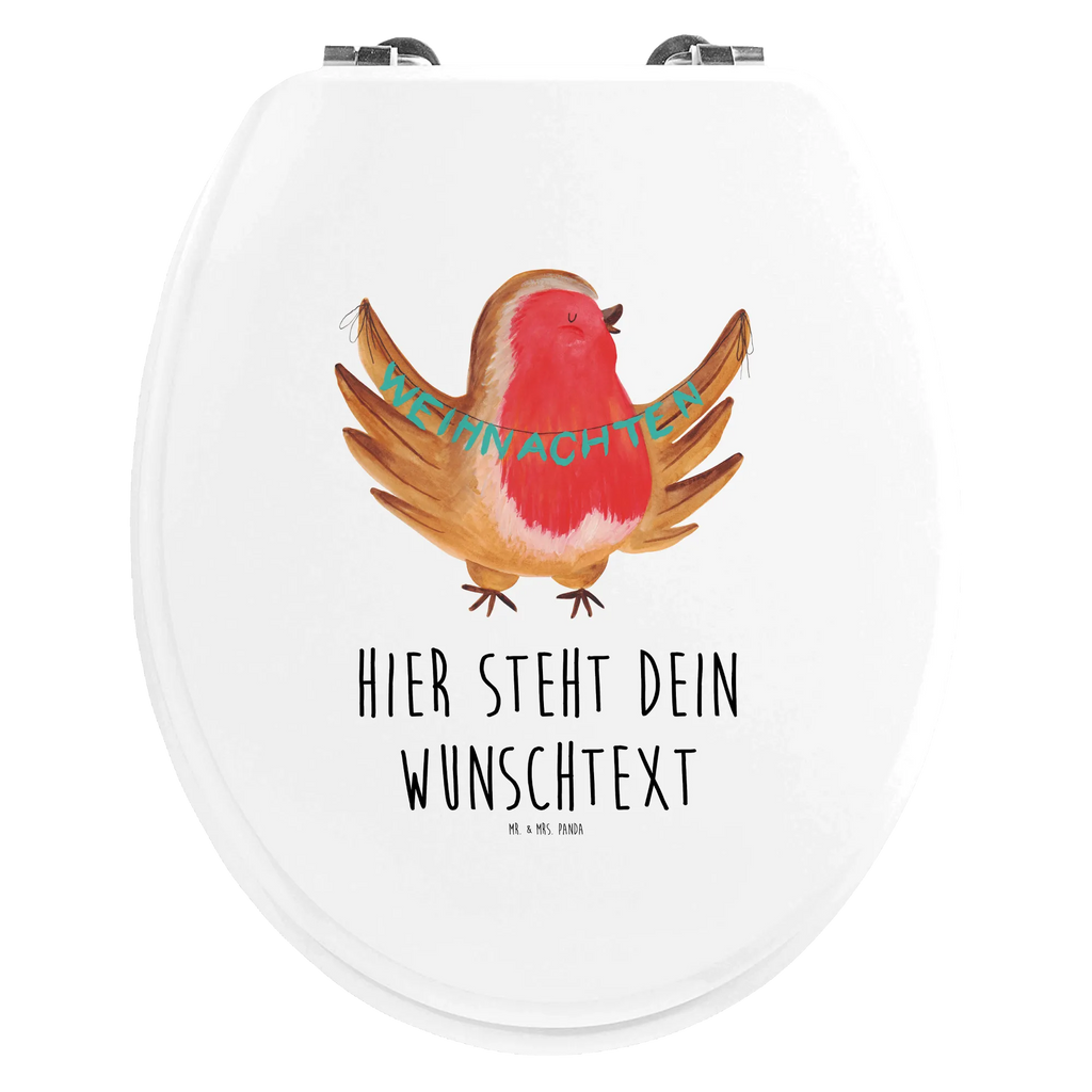 Personalisierter WC Sitz Motiv Rotkehlchen Weihnachten Personalisierte Klobrille, Personalisierter Klodeckel, Personalisierter Toilettendeckel, Personalisierter WC-Sitz, Toilettendeckel mit Namen, WC Sitz mit Namen, Winter, Weihnachten, Weihnachtsdeko, Nikolaus, Advent, Heiligabend, Wintermotiv, Frohe Weihnachten, Weihnachtsmotiv, Weihnachtsgruß, Vogel, xmas