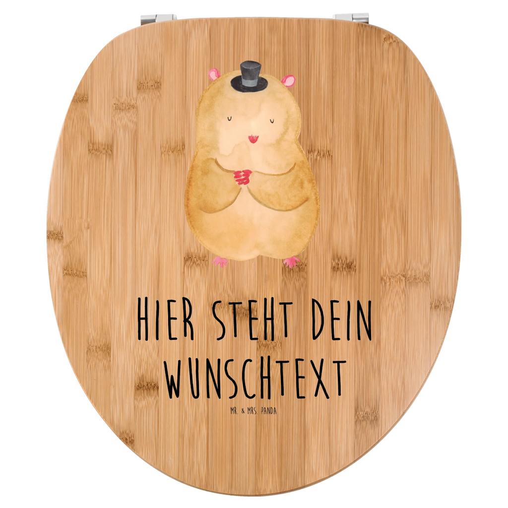 Personalisierter WC Sitz Motiv Hamster mit Hut Personalisierte Klobrille, Personalisierter Klodeckel, Personalisierter Toilettendeckel, Personalisierter WC-Sitz, Toilettendeckel mit Namen, WC Sitz mit Namen, Tiermotive, Gute Laune, lustige Sprüche, Tiere, Hamster, Hut, Magier, Zylinder, Zwerghamster, Zauberer