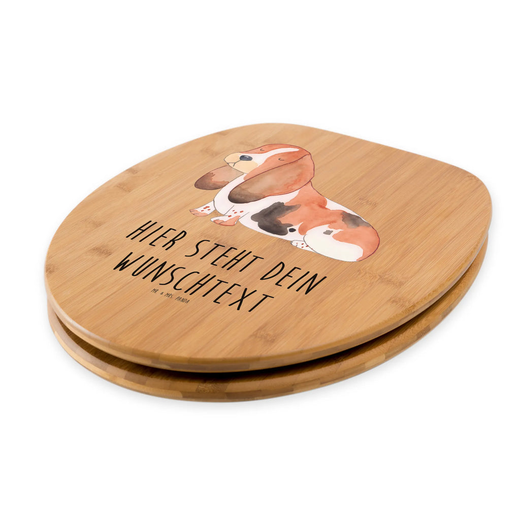 Personalisierter WC Sitz Motiv Hund Basset Hound Personalisierte Klobrille, Personalisierter Klodeckel, Personalisierter Toilettendeckel, Personalisierter WC-Sitz, Toilettendeckel mit Namen, WC Sitz mit Namen, Hund, Hundemotiv, Haustier, Hunderasse, Tierliebhaber, Hundebesitzer, Sprüche, Basset Hound, Basset, Hundeliebe, kinderlos