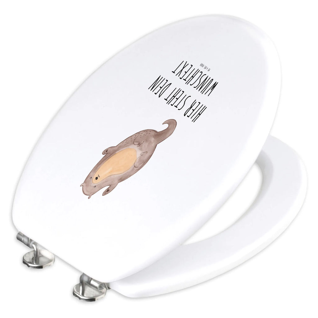 Personalisierter WC Sitz Motiv Otter Umarmen Personalisierte Klobrille, Personalisierter Klodeckel, Personalisierter Toilettendeckel, Personalisierter WC-Sitz, Toilettendeckel mit Namen, WC Sitz mit Namen, Otter, Fischotter, Seeotter, Otter Seeotter See Otter