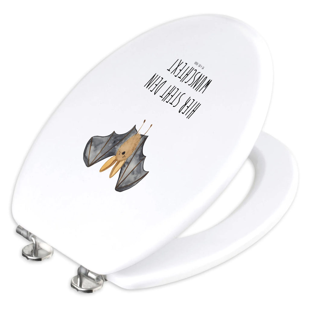 Personalisierter WC Sitz Motiv Fledermaus Flügel Personalisierte Klobrille, Personalisierter Klodeckel, Personalisierter Toilettendeckel, Personalisierter WC-Sitz, Toilettendeckel mit Namen, WC Sitz mit Namen, Tiermotive, Gute Laune, lustige Sprüche, Tiere