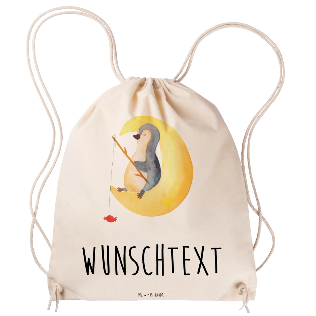 Personalisierter Sportbeutel Pinguin Mond Personalisierter Sportbeutel, Personalisierter Beutel, Personalisierte Sporttasche, Personalisierter Tasche, Personalisierter Stoffbeutel, Personalisierter Sportbeutel Kinder, Sportbeutel mit Namen, Turnbeutel mit Namen, Beutel mit Namen, Sporttasche mit Namen, Tasche mit Namen, Stoffbeutel mit Namen, Sportbeutel Kinder mit Namen, Wunschtext, Wunschnamen, Personalisierbar, Personalisierung, Pinguin, Pinguine, Spruch, schlafen, Nachtruhe, Einschlafen, Schlafzimmer, Schlafstörungen, Gästezimmer