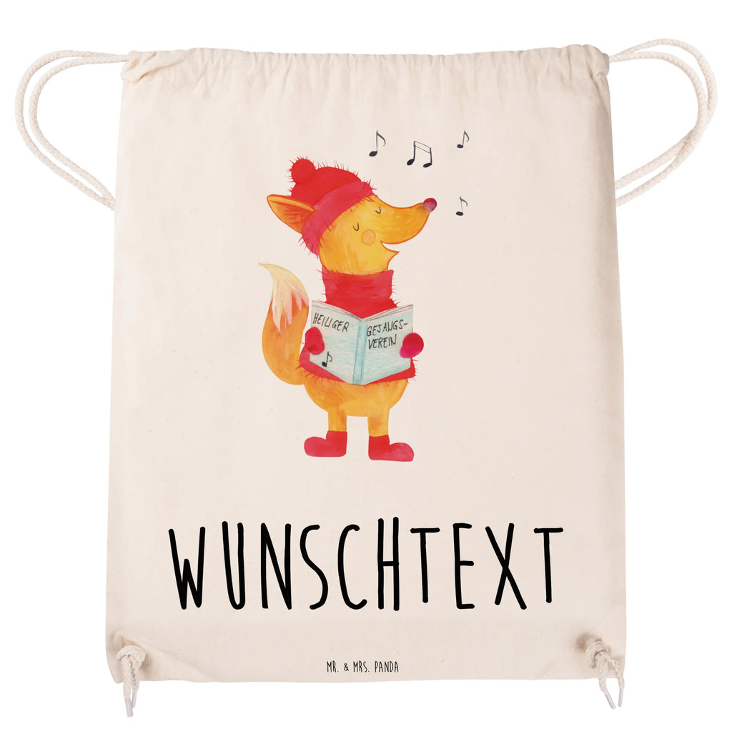 Personalisierter Sportbeutel Fuchs Sänger Personalisierter Sportbeutel, Personalisierter Beutel, Personalisierte Sporttasche, Personalisierter Tasche, Personalisierter Stoffbeutel, Personalisierter Sportbeutel Kinder, Sportbeutel mit Namen, Turnbeutel mit Namen, Beutel mit Namen, Sporttasche mit Namen, Tasche mit Namen, Stoffbeutel mit Namen, Sportbeutel Kinder mit Namen, Wunschtext, Wunschnamen, Personalisierbar, Personalisierung, Winter, Weihnachten, Weihnachtsdeko, Nikolaus, Advent, Heiligabend, Wintermotiv, Fuchs, Füchse, Sänger, Geschenk Sänger, Singen, Weihnachtslieder