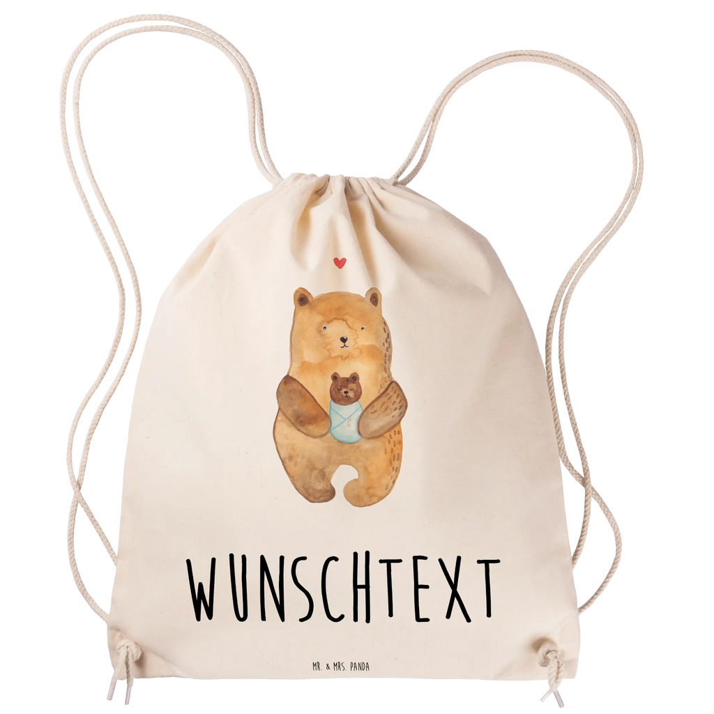 Personalisierter Sportbeutel Bär mit Baby Personalisierter Sportbeutel, Personalisierter Beutel, Personalisierte Sporttasche, Personalisierter Tasche, Personalisierter Stoffbeutel, Personalisierter Sportbeutel Kinder, Sportbeutel mit Namen, Turnbeutel mit Namen, Beutel mit Namen, Sporttasche mit Namen, Tasche mit Namen, Stoffbeutel mit Namen, Sportbeutel Kinder mit Namen, Wunschtext, Wunschnamen, Personalisierbar, Personalisierung, Bär, Teddy, Teddybär, Eltern, Mutter, Baby, Taufe, Geburt, Nichte, Neffe, Enkel, Enkelin, Täufling, Geburtstag, Glückwunsch