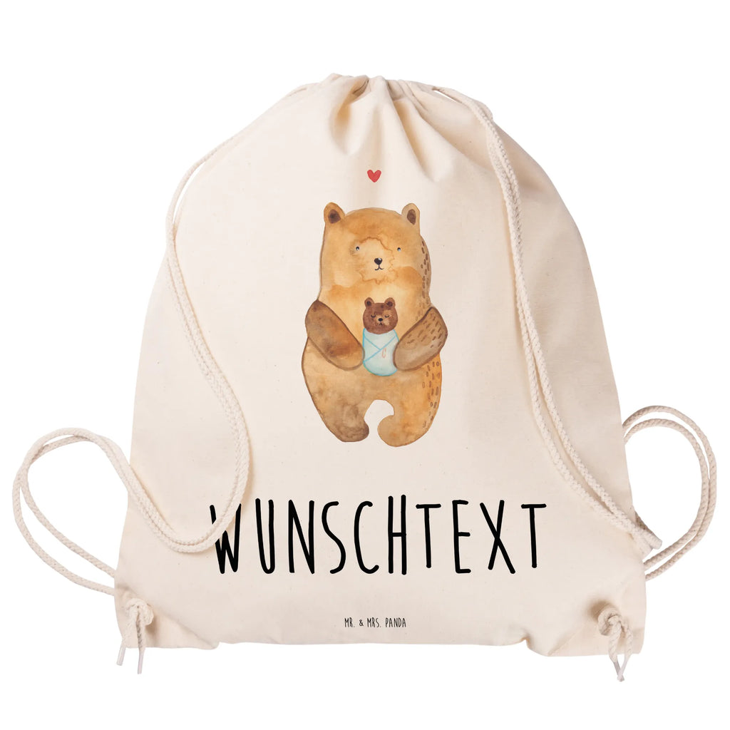 Personalisierter Sportbeutel Bär mit Baby Personalisierter Sportbeutel, Personalisierter Beutel, Personalisierte Sporttasche, Personalisierter Tasche, Personalisierter Stoffbeutel, Personalisierter Sportbeutel Kinder, Sportbeutel mit Namen, Turnbeutel mit Namen, Beutel mit Namen, Sporttasche mit Namen, Tasche mit Namen, Stoffbeutel mit Namen, Sportbeutel Kinder mit Namen, Wunschtext, Wunschnamen, Personalisierbar, Personalisierung, Bär, Teddy, Teddybär, Eltern, Mutter, Baby, Taufe, Geburt, Nichte, Neffe, Enkel, Enkelin, Täufling, Geburtstag, Glückwunsch