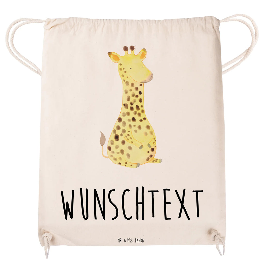 Personalisierter Sportbeutel Giraffe Zufrieden Personalisierter Sportbeutel, Personalisierter Beutel, Personalisierte Sporttasche, Personalisierter Tasche, Personalisierter Stoffbeutel, Personalisierter Sportbeutel Kinder, Sportbeutel mit Namen, Turnbeutel mit Namen, Beutel mit Namen, Sporttasche mit Namen, Tasche mit Namen, Stoffbeutel mit Namen, Sportbeutel Kinder mit Namen, Wunschtext, Wunschnamen, Personalisierbar, Personalisierung, Afrika, Wildtiere, Giraffe, Zufrieden, Glück, Abenteuer