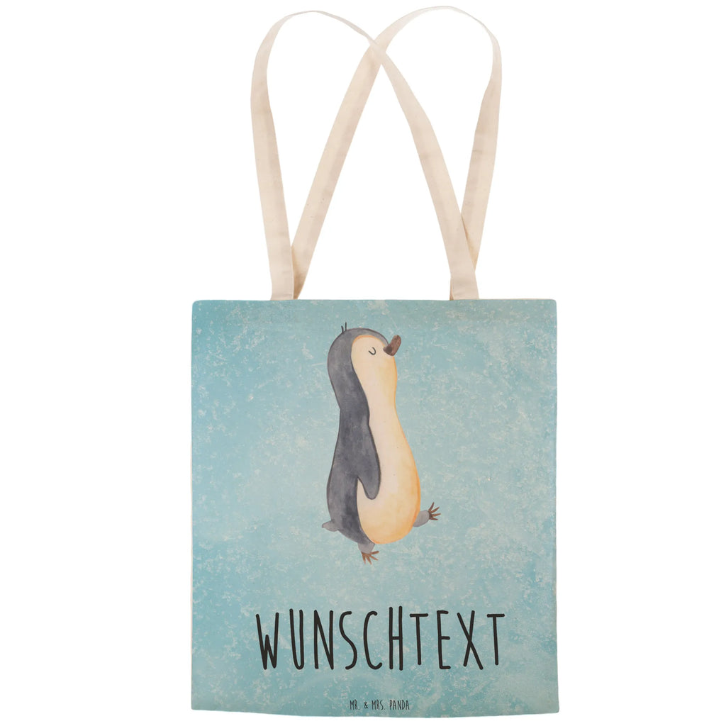 Personalisierte Einkaufstasche Pinguin marschierend Personalisierte Tragetasche, Personalisierte Tasche, Personalisierter Beutel, Personalisierte Stofftasche, Personalisierte Baumwolltasche, Personalisierte Umhängetasche, Personalisierter Shopper, Personalisierte Einkaufstasche, Personalisierte Beuteltasche, Tragetasche mit Namen, Tasche mit Namen, Beutel mit Namen, Stofftasche mit Namen, Baumwolltasche mit Namen, Umhängetasche mit Namen, Shopper mit Namen, Einkaufstasche mit Namen, Beuteltasche, Wunschtext, Wunschnamen, Personalisierbar, Personalisierung, Pinguin, Pinguine, Frühaufsteher, Langschläfer, Bruder, Schwester, Familie