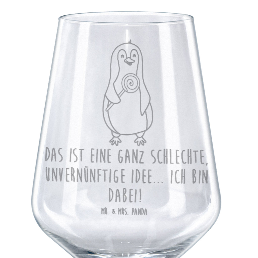 Rotwein Glas Pinguin Lolli Rotweinglas, Weinglas, Rotwein Glas, Weinglas mit Gravur, Geschenk für Weinliebhaber, Spülmaschinenfeste Weingläser, Hochwertige Weinaccessoires, Pinguin, Pinguine, Lolli, Süßigkeiten, Blödsinn, Spruch, Rebell, Gauner, Ganove, Rabauke