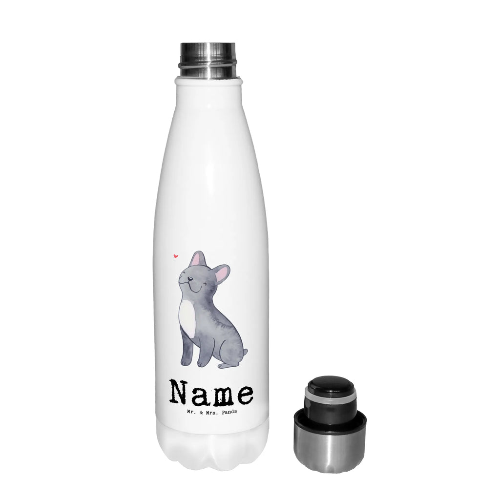 Personalisierte Thermosflasche Französische Bulldogge Lebensretter Personalisierte Isolierflasche, Personalisierte Thermoflasche, Personalisierte Trinkflasche, Trinkflasche Mit Namen, Wunschname, Bedrucken, Namensflasche, Hund, Hunderasse, Rassehund, Hundebesitzer, Geschenk, Tierfreund, Schenken, Welpe, Französische Bulldogge