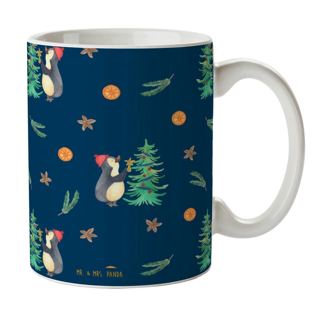 Tasse Pinguin Weihnachtsbaum Muster Tasse, Kaffeetasse, Teetasse, Becher, Kaffeebecher, Teebecher, Keramiktasse, Porzellantasse, Büro Tasse, Geschenk Tasse, Tasse Sprüche, Tasse Motive, Kaffeetassen, Tasse bedrucken, Designer Tasse, Cappuccino Tassen, Schöne Teetassen, Winter, Weihnachten, Weihnachtsdeko, Nikolaus, Advent, Heiligabend, Wintermotiv, Pinguin