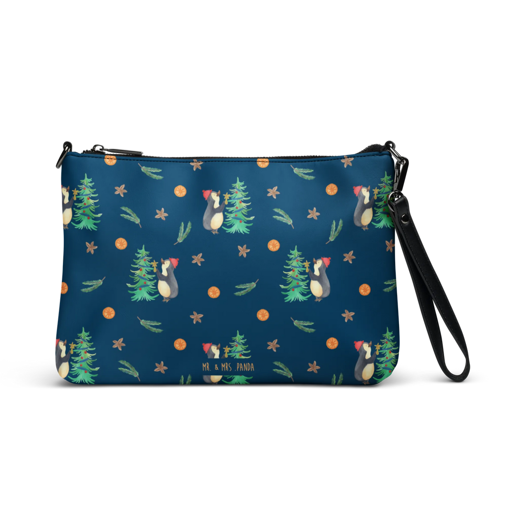 Handtasche Pinguin Weihnachtsbaum Muster Handtasche, Umhängetasche, Henkeltasche, Taschen, Damentasche, Handtaschen Damen, Handtasche Damen, Umhängetasche Damen, Shopper Tasche, Kleine Umhängetasche, Abendtasche, Damen Umhängetasche, Kleine Handtasche Damen, Winter, Weihnachten, Weihnachtsdeko, Nikolaus, Advent, Heiligabend, Wintermotiv, Pinguin