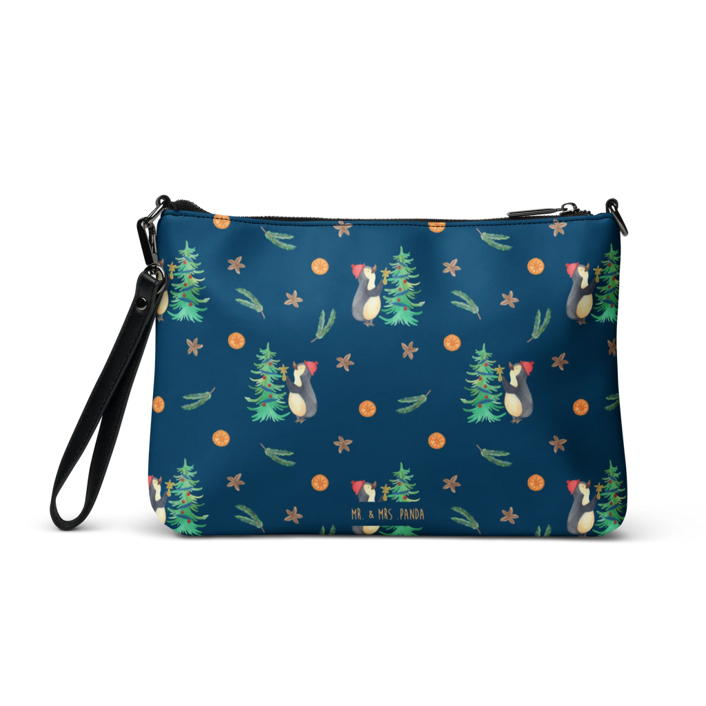 Handtasche Pinguin Weihnachtsbaum Muster Handtasche, Umhängetasche, Henkeltasche, Taschen, Damentasche, Handtaschen Damen, Handtasche Damen, Umhängetasche Damen, Shopper Tasche, Kleine Umhängetasche, Abendtasche, Damen Umhängetasche, Kleine Handtasche Damen, Winter, Weihnachten, Weihnachtsdeko, Nikolaus, Advent, Heiligabend, Wintermotiv, Pinguin