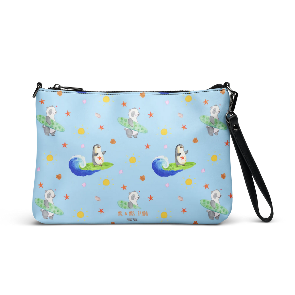 Handtasche Pinguin Surfer Muster Handtasche, Umhängetasche, Henkeltasche, Taschen, Damentasche, Handtaschen Damen, Handtasche Damen, Umhängetasche Damen, Shopper Tasche, Kleine Umhängetasche, Abendtasche, Damen Umhängetasche, Kleine Handtasche Damen, Pinguin, Pinguine, surfen, Surfer, Hawaii, Urlaub, Wellen, Wellen reiten, Portugal