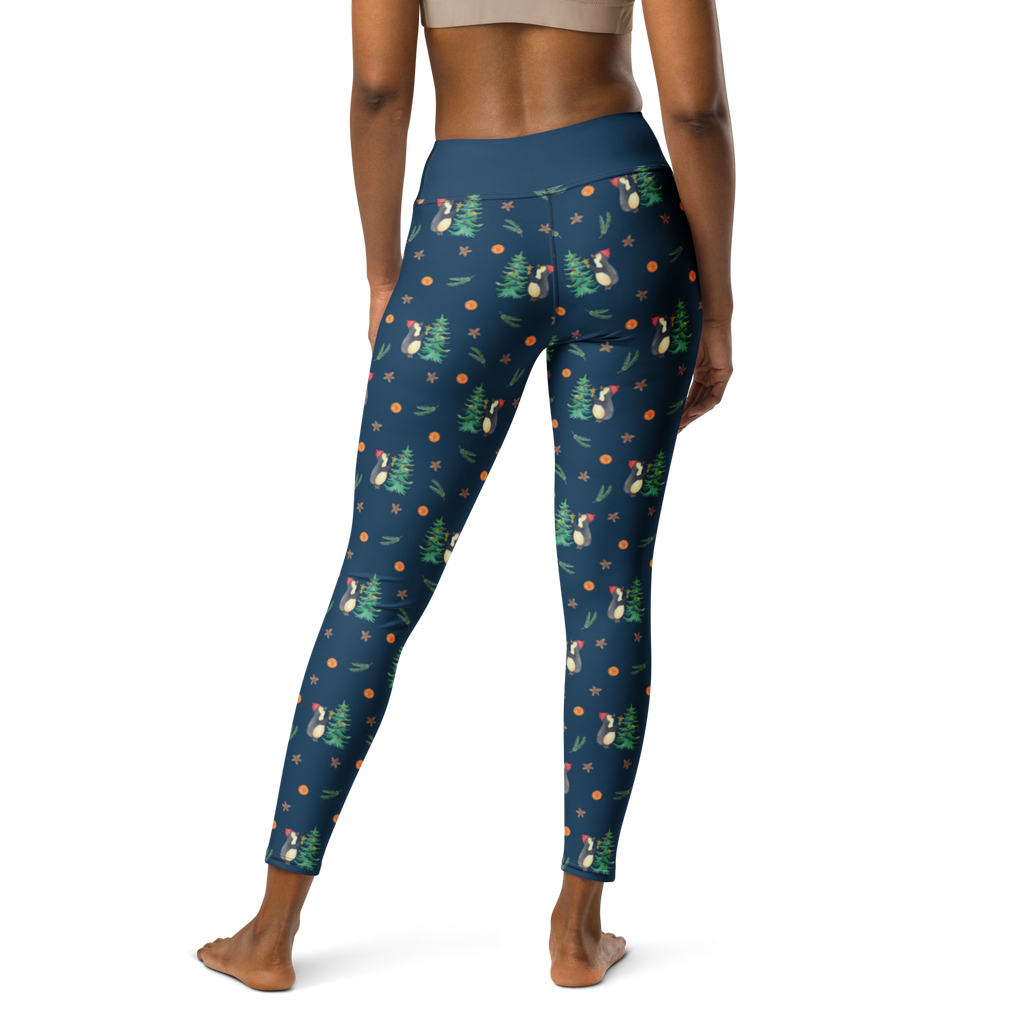 Yogahose Pinguin Weihnachtsbaum Muster Yogapants, Yogaleggings, Yogaleggins, Yogahose Damen, Yogahose, Frauen, Yogahose Mädchen, Yogahose Kinder, Yogahose Herren, Yogahose Männer, Winter, Weihnachten, Weihnachtsdeko, Nikolaus, Advent, Heiligabend, Wintermotiv, Pinguin