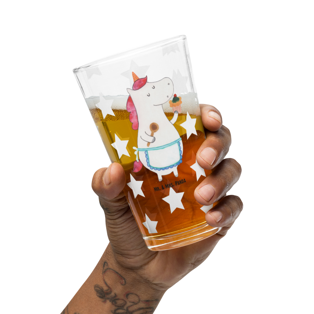 Premium Trinkglas Einhorn Küchenfee Trinkglas, Glas, Pint Glas, Bierglas, Cocktail Glas, Wasserglas, Einhorn, Einhörner, Einhorn Deko, Pegasus, Unicorn, backen, Muffin, Motivation, Träumer, träumen, Bäckerin, Hobbykoch, Koch, Torte, Kuchen