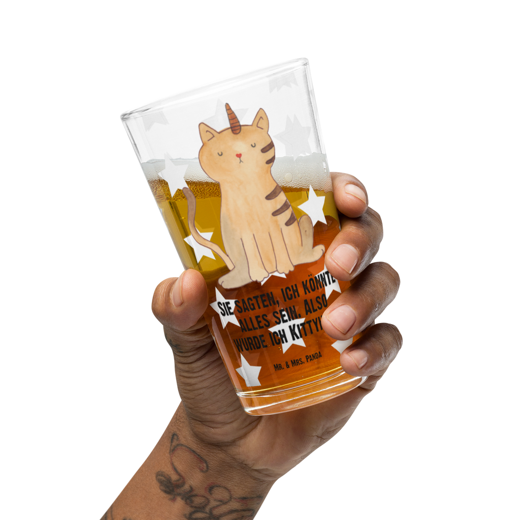 Premium Trinkglas Einhorn Katze Trinkglas, Glas, Pint Glas, Bierglas, Cocktail Glas, Wasserglas, Einhorn, Einhörner, Einhorn Deko, Pegasus, Unicorn, Katzer, Mieze, Regenbogen, Glitzer, Einhornpower, Erwachsenwerden, Katze, Katzenhorn, Einhornkatze, Kittyhorn