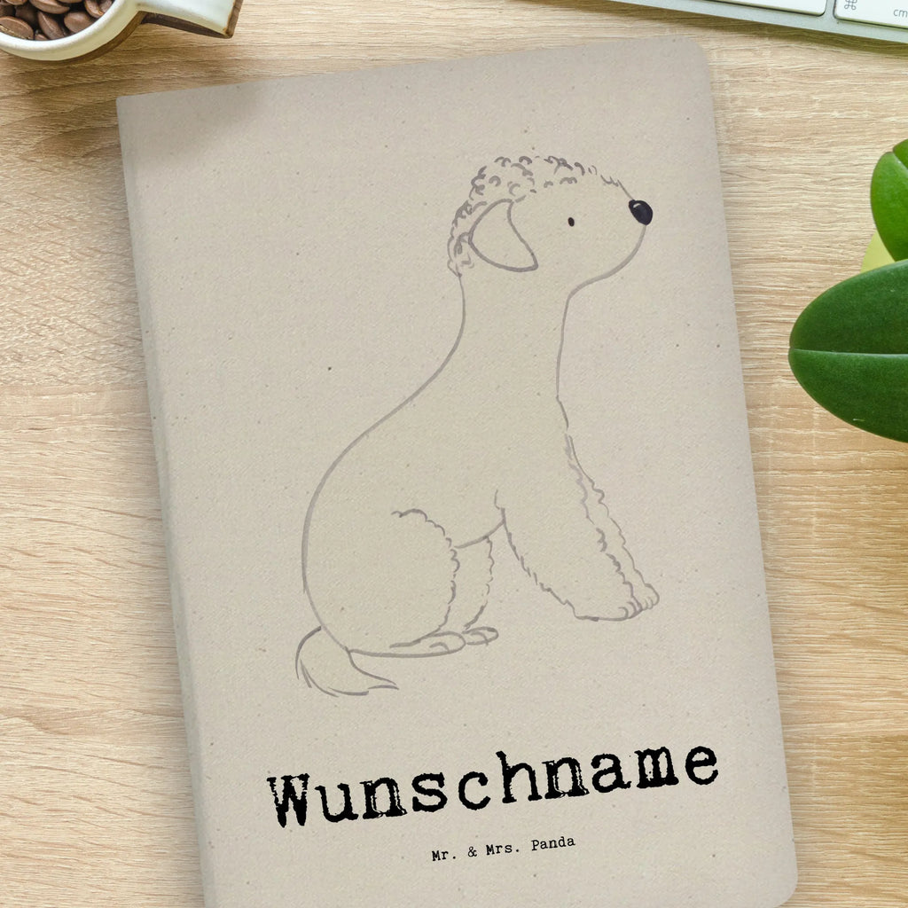 DIN A4 Personalisiertes Notizbuch Bedlington Terrier Lebensretter Personalisiertes Notizbuch, Notizbuch mit Namen, Notizbuch bedrucken, Personalisierung, Namensbuch, Namen, Hund, Hunderasse, Rassehund, Hundebesitzer, Geschenk, Tierfreund, Schenken, Welpe, Bedlington Terrier, Terrier