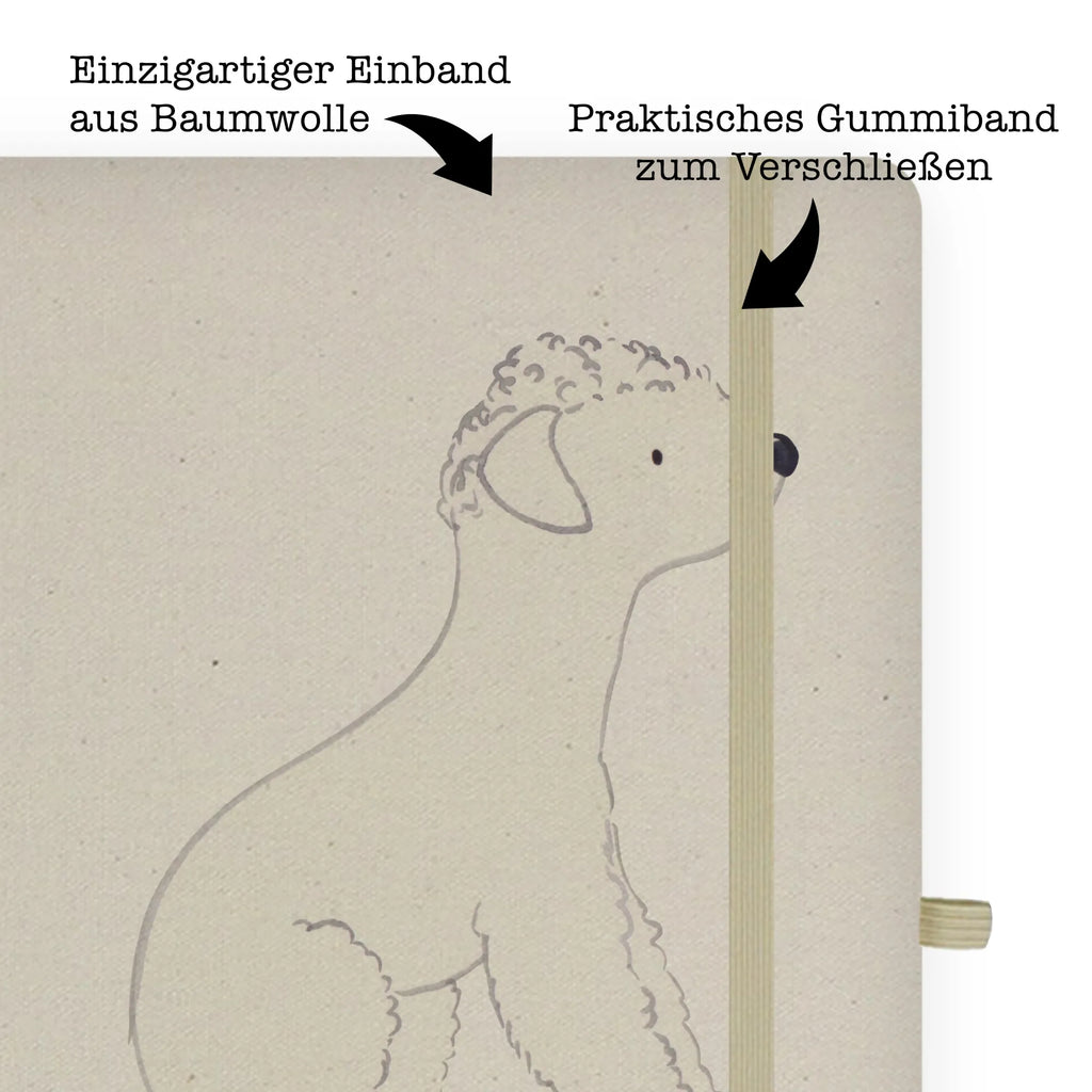 DIN A4 Personalisiertes Notizbuch Bedlington Terrier Lebensretter Personalisiertes Notizbuch, Notizbuch mit Namen, Notizbuch bedrucken, Personalisierung, Namensbuch, Namen, Hund, Hunderasse, Rassehund, Hundebesitzer, Geschenk, Tierfreund, Schenken, Welpe, Bedlington Terrier, Terrier