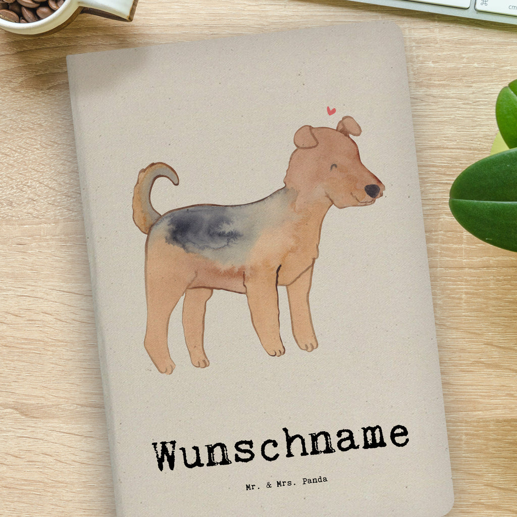 DIN A4 Personalisiertes Notizbuch Airedale Terrier Lebensretter Personalisiertes Notizbuch, Notizbuch mit Namen, Notizbuch bedrucken, Personalisierung, Namensbuch, Namen, Hund, Hunderasse, Rassehund, Hundebesitzer, Geschenk, Tierfreund, Schenken, Welpe