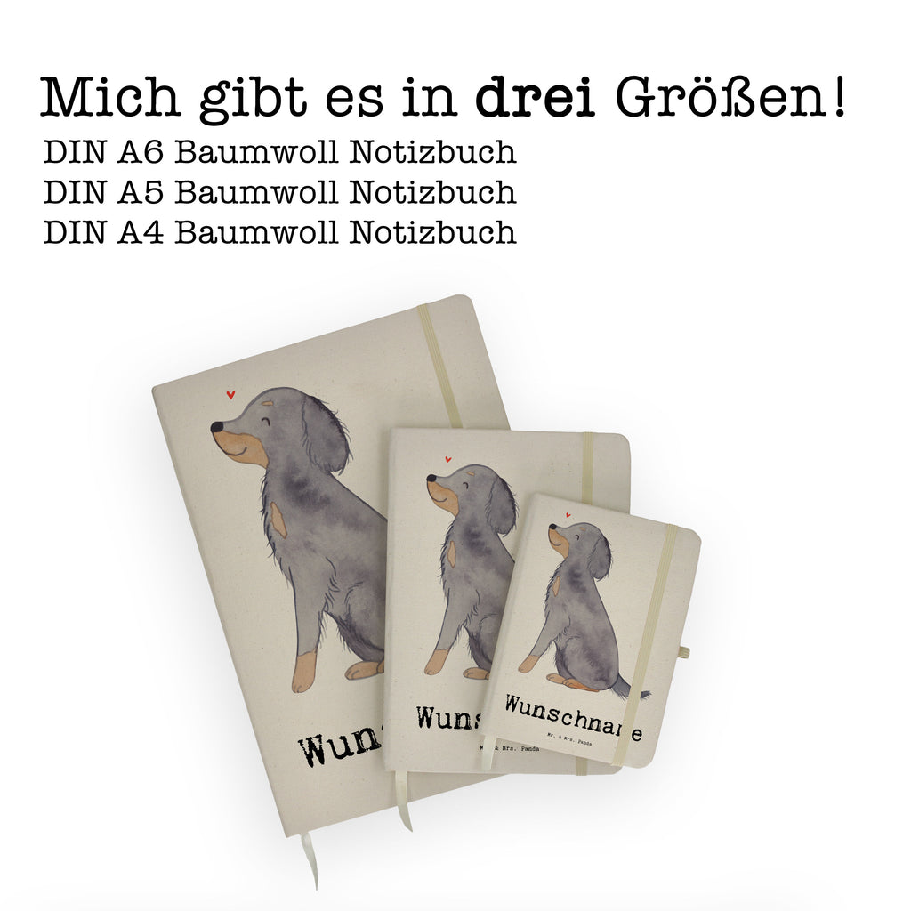 DIN A4 Personalisiertes Notizbuch Gordon Setter Lebensretter Personalisiertes Notizbuch, Notizbuch mit Namen, Notizbuch bedrucken, Personalisierung, Namensbuch, Namen, Hund, Hunderasse, Rassehund, Hundebesitzer, Geschenk, Tierfreund, Schenken, Welpe, Gordon Shetter, Jagdhund