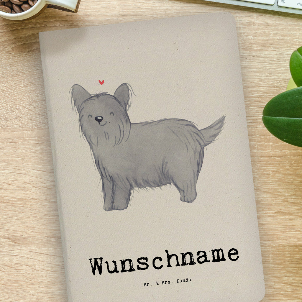 DIN A4 Personalisiertes Notizbuch Skye Terrier Lebensretter Personalisiertes Notizbuch, Notizbuch mit Namen, Notizbuch bedrucken, Personalisierung, Namensbuch, Namen, Hund, Hunderasse, Rassehund, Hundebesitzer, Geschenk, Tierfreund, Schenken, Welpe, Skye Terrier, Terrier