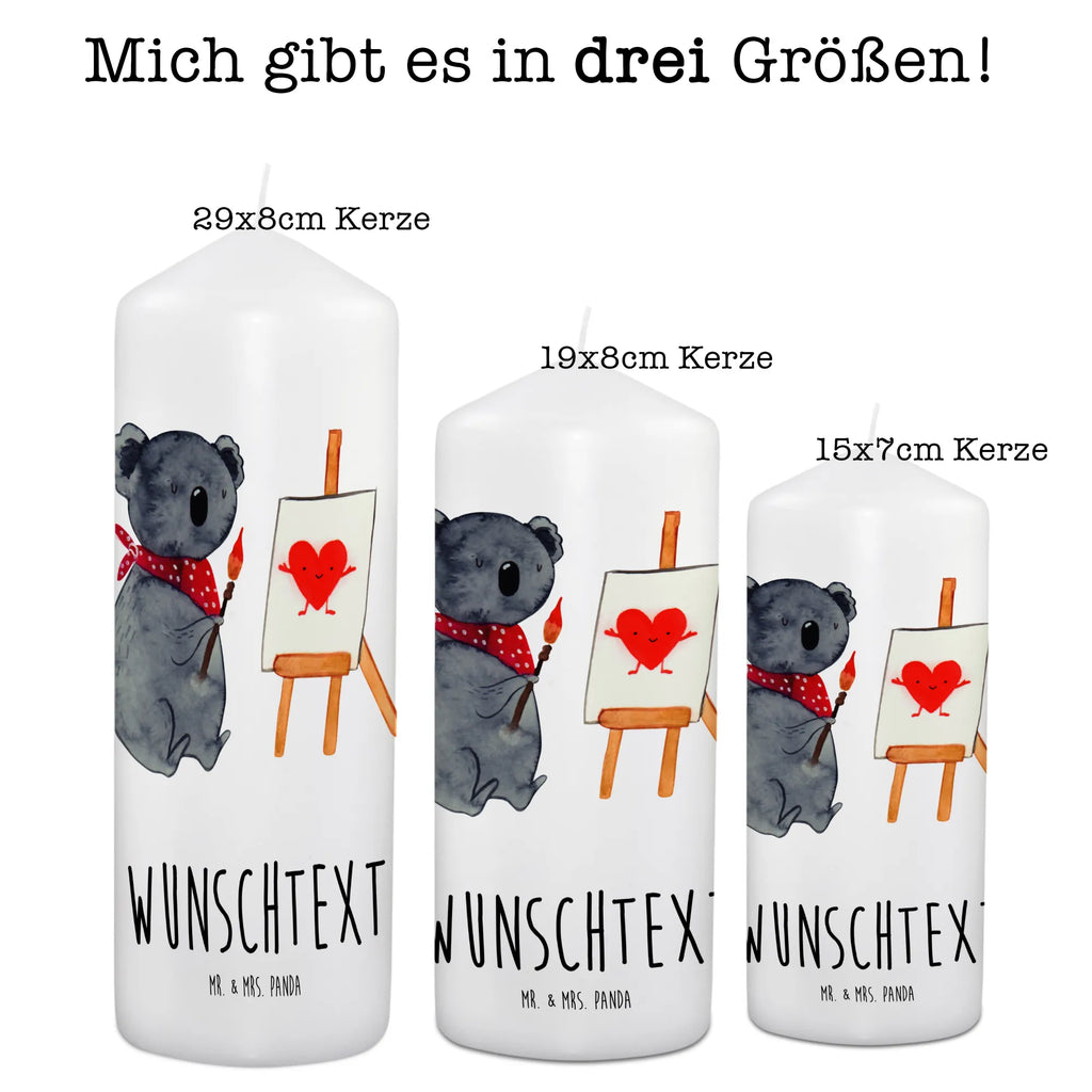 Personalisierte Kerze Koala Künstler Kerze, Taufkerze, Kommunionskerze, Geburtstagskerze, Geschenk Kerze, Taufgeschenk Kerze, Kerze mit Druck, Besondere Kerze, Geschenkidee Kerze, Kerze für Kommunion, kerze personalisiert, personalisierte kerze, personalisierte kerzen, Koala, Koalabär, Liebe, Liebensbeweis, Liebesgeschenk, Gefühle, Künstler, zeichnen