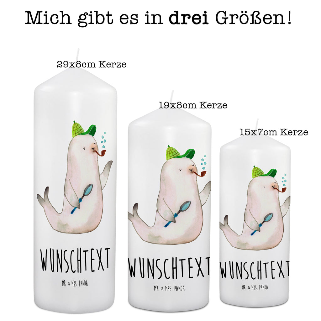 Personalisierte Kerze Robbe Sherlock Kerze, Taufkerze, Kommunionskerze, Geburtstagskerze, Geschenk Kerze, Taufgeschenk Kerze, Kerze mit Druck, Besondere Kerze, Geschenkidee Kerze, Kerze für Kommunion, kerze personalisiert, personalisierte kerze, personalisierte kerzen, Tiermotive, Gute Laune, lustige Sprüche, Tiere