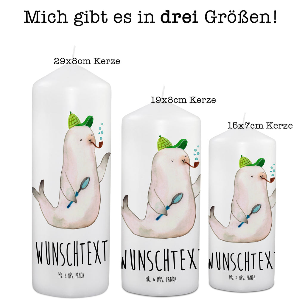 Personalisierte Kerze Robbe Sherlock Kerze, Taufkerze, Kommunionskerze, Geburtstagskerze, Geschenk Kerze, Taufgeschenk Kerze, Kerze mit Druck, Besondere Kerze, Geschenkidee Kerze, Kerze für Kommunion, kerze personalisiert, personalisierte kerze, personalisierte kerzen, Tiermotive, Gute Laune, lustige Sprüche, Tiere