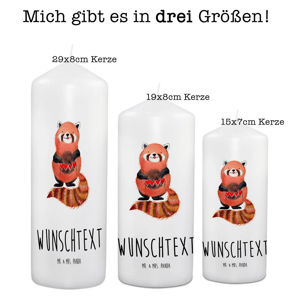 Personalisierte Kerze Roter Panda Kerze, Taufkerze, Kommunionskerze, Geburtstagskerze, Geschenk Kerze, Taufgeschenk Kerze, Kerze mit Druck, Besondere Kerze, Geschenkidee Kerze, Kerze für Kommunion, kerze personalisiert, personalisierte kerze, personalisierte kerzen, Tiermotive, Gute Laune, lustige Sprüche, Tiere, Panda, Liebe, Rot, Herz, Liebling, Lieblingsmensch