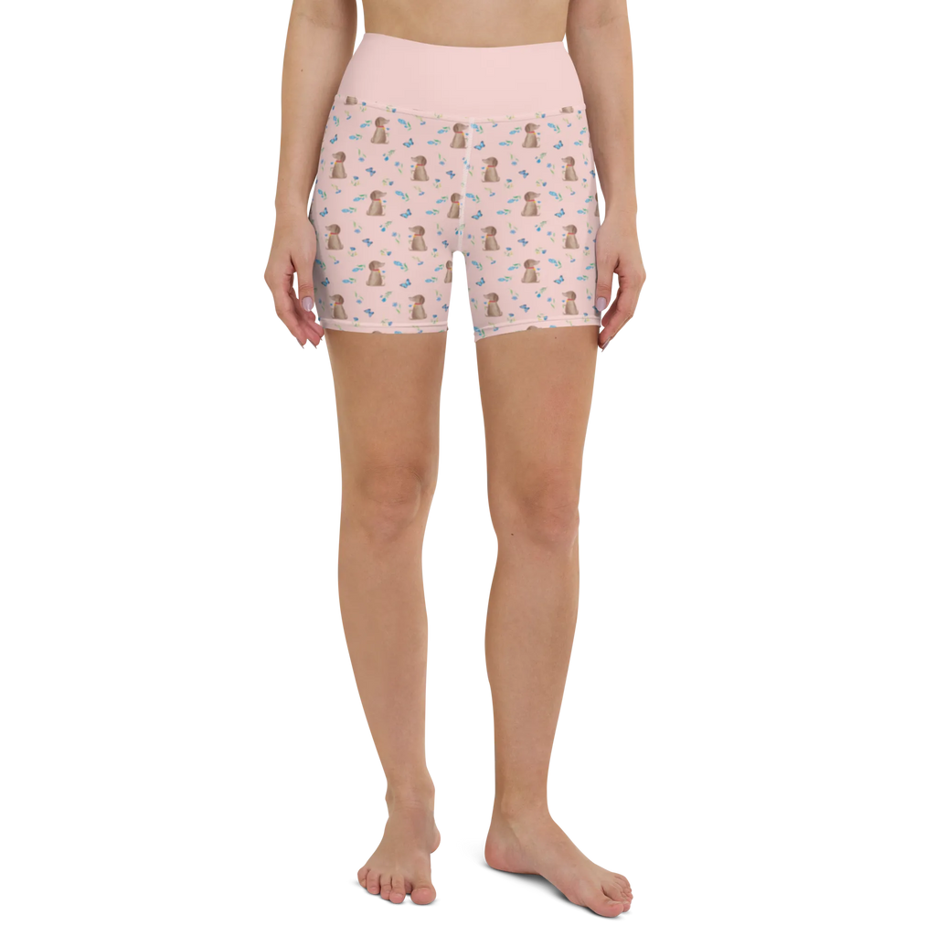 Yoga Shorts Hund Blume Muster Yoga Shorts, Yogashorts, Sporthose, Sportshorts, Fitnesshose, Sportshorts Damen, Yoga Shorts Damen, Yogabekleidung, Sportbekleidung, Hund, Hundemotiv, Haustier, Hunderasse, Tierliebhaber, Hundebesitzer, Sprüche, Hunde, Frauchen, Hundeliebe